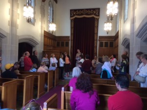 Gathering in Rudge Chapel